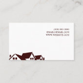 Toit, Goutters, Carte de visite de construction (Dos)