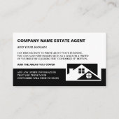 Toit Tops, Realtor, Carte de visite de l'agent imm (Dos)