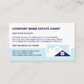 Toit Tops, Realtor, Carte de visite de l'agent imm (Dos)