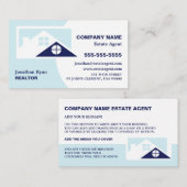 Toit Tops, Realtor, Carte de visite de l'agent imm (Devant / Derrière)