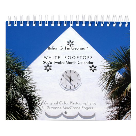 Toits Blancs - Calendrier 2026 de 12 Mois (Protection)
