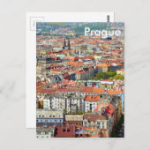 Toits de la carte postale de Prague (Devant / Derrière)