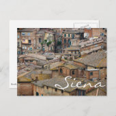 Toits de Sienne carte postale texte (Devant / Derrière)