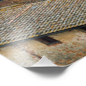 Toits en Sienne tirage photo verticale (Coin)