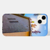 Toits sur un toit iPhone 14 Coque (Verso (horizontal))