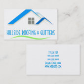 Toits, Tuyaux, Carte de visite de construction (Devant / Derrière)