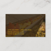 Toits, Tuyaux, Carte de visite de construction (Dos)