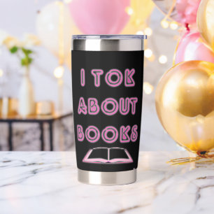 Tok over boeken Social Reader Invloed Design Geïsoleerde Drinkbeker