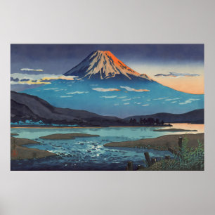 Tokaido Fujikawa 1939 door Tsuchiya Koitsu Poster