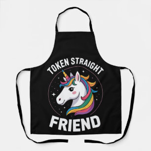 Token Eerlijke Vriend Eenhoorn Homoseksueel LGBTQ  Schort