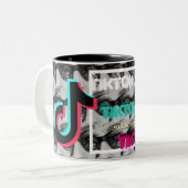 TokensTok TikTok Two-Tone Coffee Mok (Voorkant links)