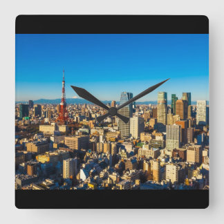 Tokio 001A Vierkante Klok