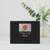 Tokio 2021 briefkaart (Staand voorkant)
