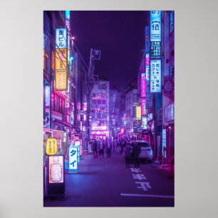 Tokio a Neon Garden Poster