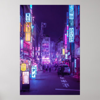 Tokio a Neon Garden Poster