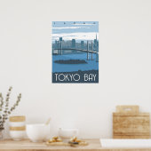 Tokio Bay gedurende de dag Poster (Keuken)
