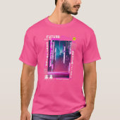 Tokio cyberpunk damp in japanse retro vibes t-shirt (Voorkant)