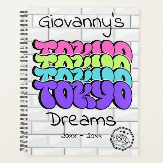 Tokio Dromen Graffiti Planner (Voorkant)