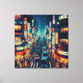 Tokio in beweging canvas afdruk (Voorkant)