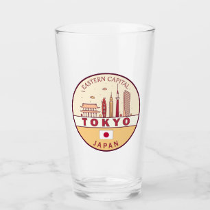 Tokio Japan City Skyline Embleem Glas