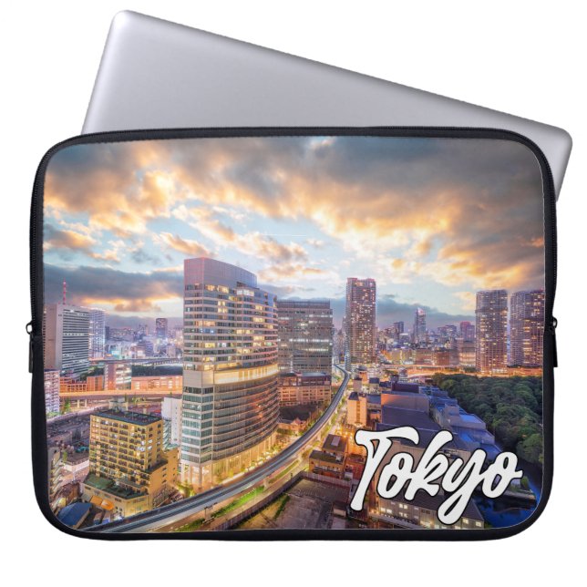 Tokio, Japan Laptop Sleeve (Voorkant)