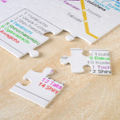 Tokio Japan - metrokaart Legpuzzel (Zijkant)