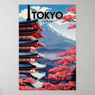 Tokio Japan nostalgisch Poster