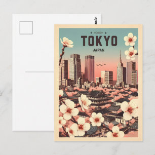 Tokio Japan reis vintage geschenken Briefkaart
