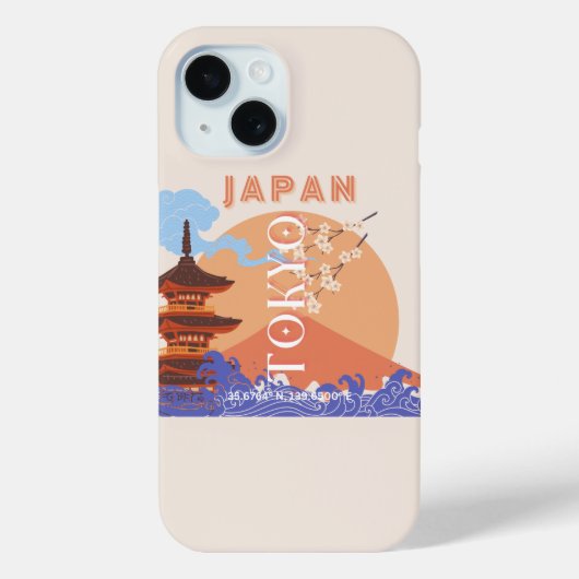 Tokio Japan Reiskunst Case-Mate iPhone Case (Achterkant)