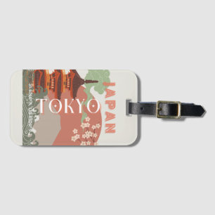 Tokio Japan Reiskunst, Retro Reiskunst Bagagelabel