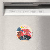 Tokio Japan Reiskunst, Retro Reiskunst Magneet (Insitu (Vaatwasser))