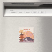 Tokio Japan Reiskunst, Vintage Reiskunst Magneet (Insitu (Vaatwasser))