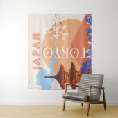 Tokio Japan Reiskunst Wandkleed (In situ)