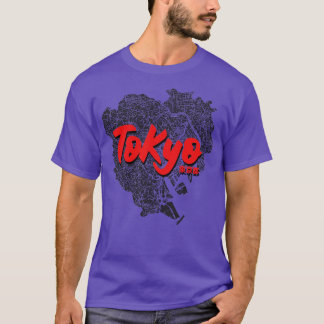 Tokio Japan Stadsplattegrond 1 T-shirt