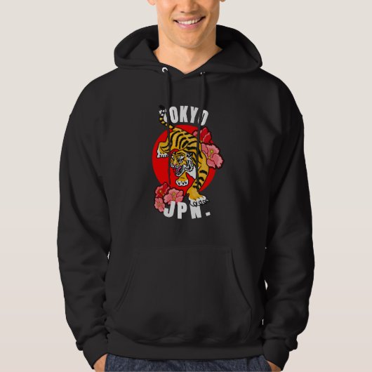 Tokio Japan Tijger Hoodie (Voorkant)
