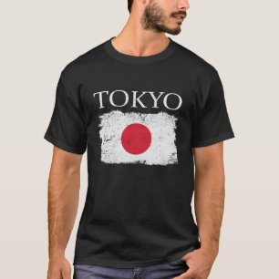 Tokio Japan Vlag Japan Toeristische hoofdstad Japa T-shirt