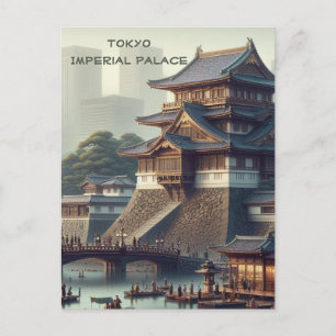 Tokio Keizerlijk Paleis landschap Japan Reizen Briefkaart