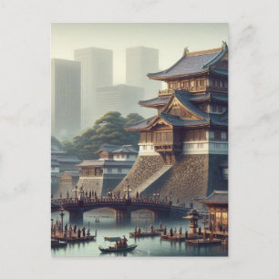 Tokio Keizerlijk Paleis landschap Japan Reizen Briefkaart