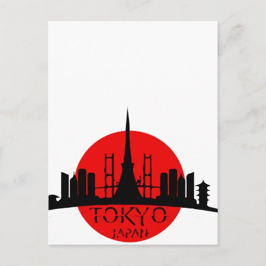 Tokio Landmark Briefkaart (Voorkant)
