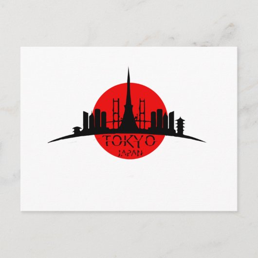 Tokio Landmark Briefkaart (Voorkant)