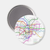 Tokio Metro Map Magneet (Voorkant / Achterkant)