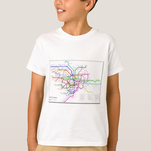 Tokio Metro Map T-shirt (Voorkant)
