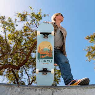 Tokio Minimalistische Skateboard — Stijlvolle Japa