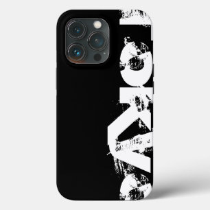 Tokio - moderne stedelijke stijl zwart en wit iPhone 13 pro hoesje