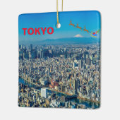 Tokio Panoramiek kerstversiering Keramisch Ornament (Links)