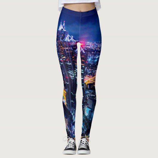 Tokio 's nachts leggings (Voorkant)