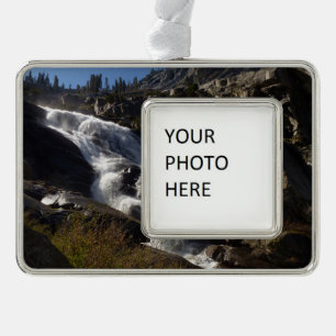 Tokopah Falls II in Sequoia National Park Verzilverd Kader Ornament