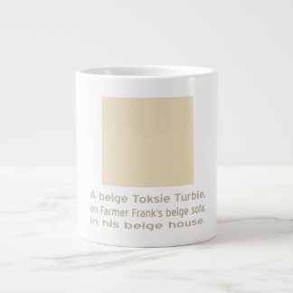 Toksie Turbie Beige op Beige Jumbo Mok