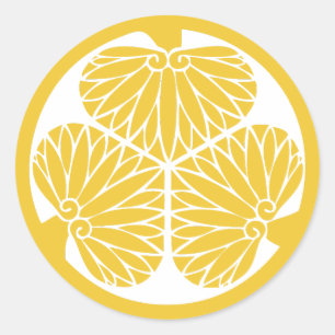 Tokugawa Clan Mon Crest Ronde Sticker