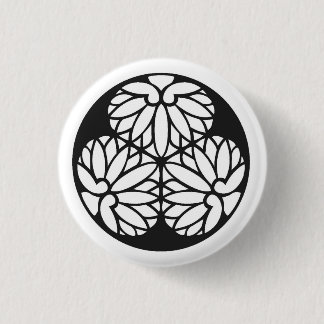 Tokugawa family crest japan ronde button 3,2 cm